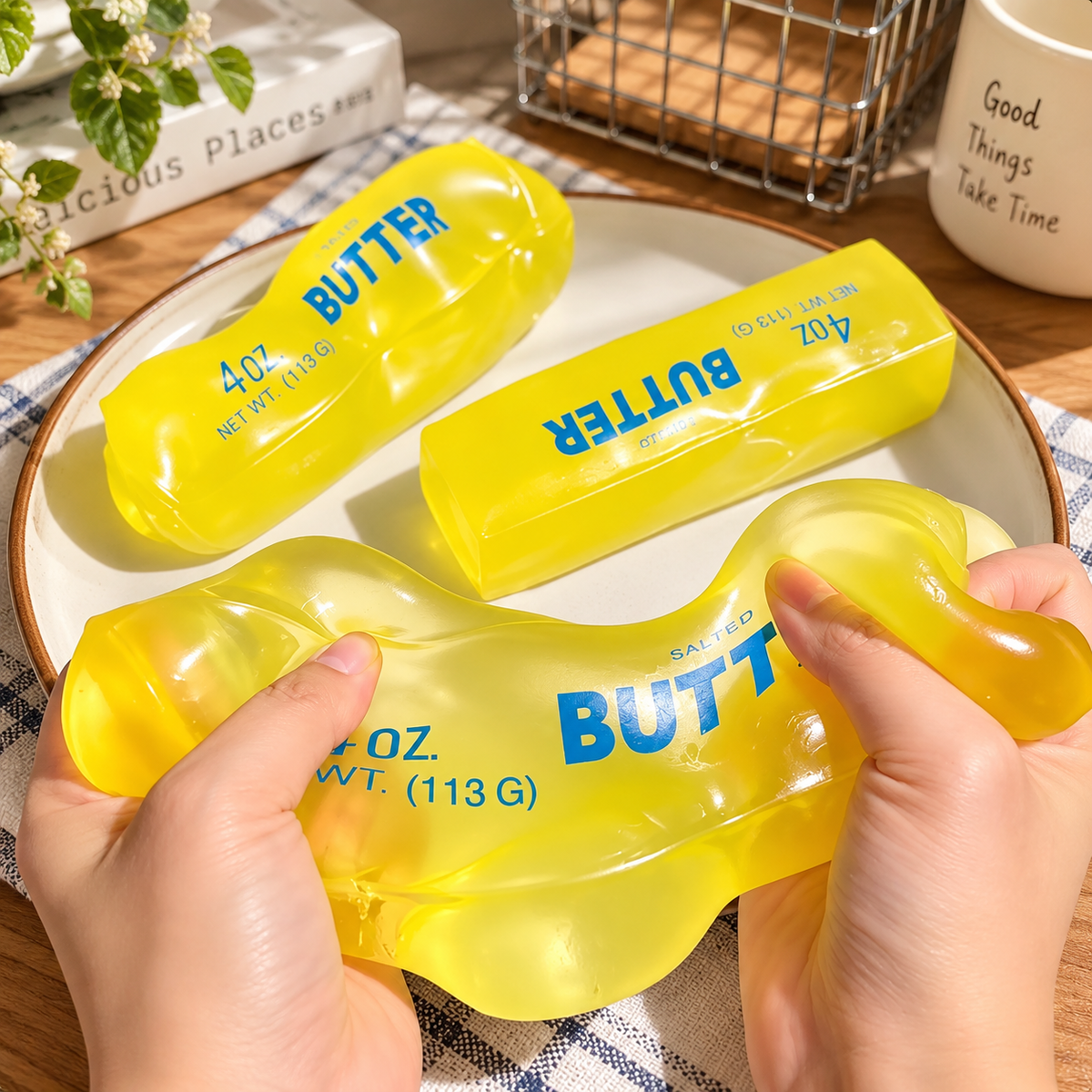 Coconut Oil Butter Squishy  – Satisfying Sensory Toy - 1-PIECE BOX