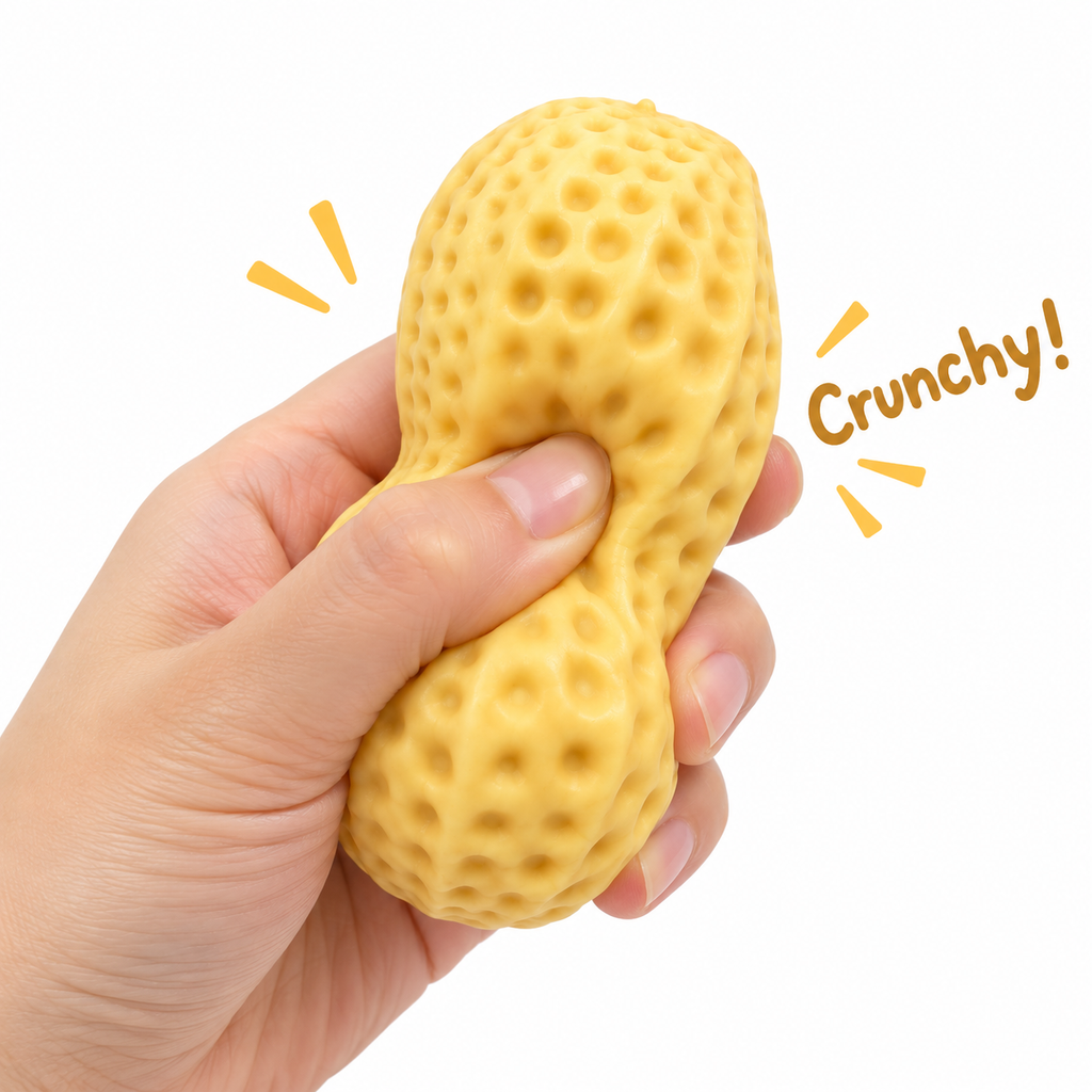 Crunchy Peanut Squishy – Satisfying Sensory Toy - 1-PIECE BOX