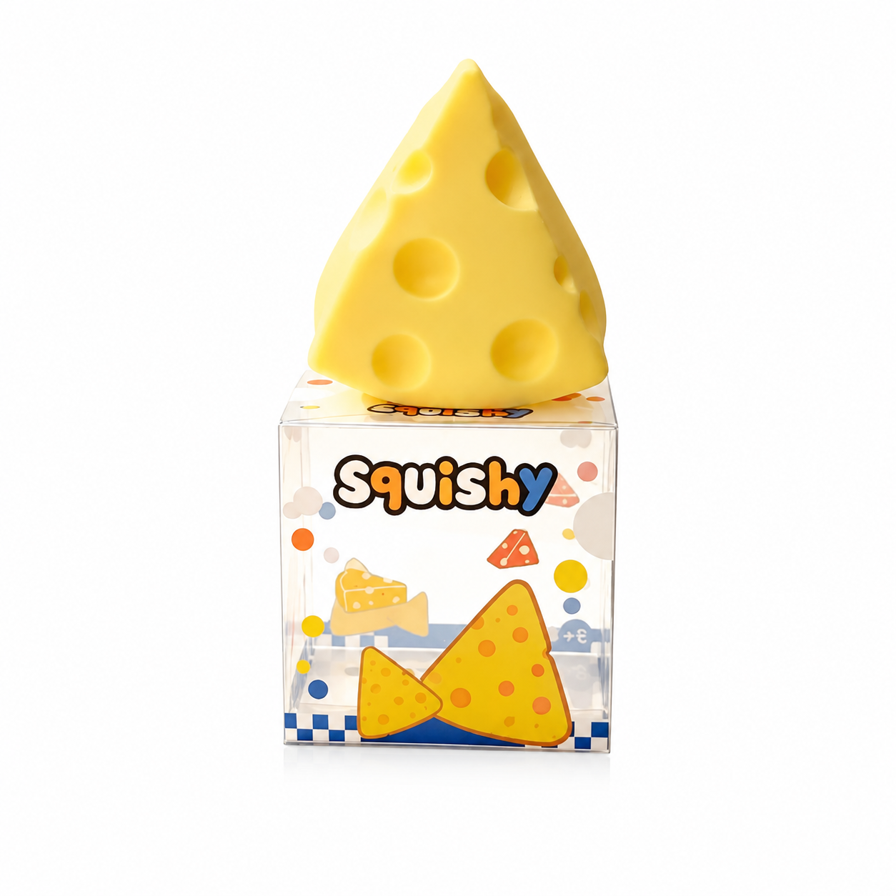 Cheesy Wedge Squishy Sensory Stress Relief Toy - 1-PIECE BOX
