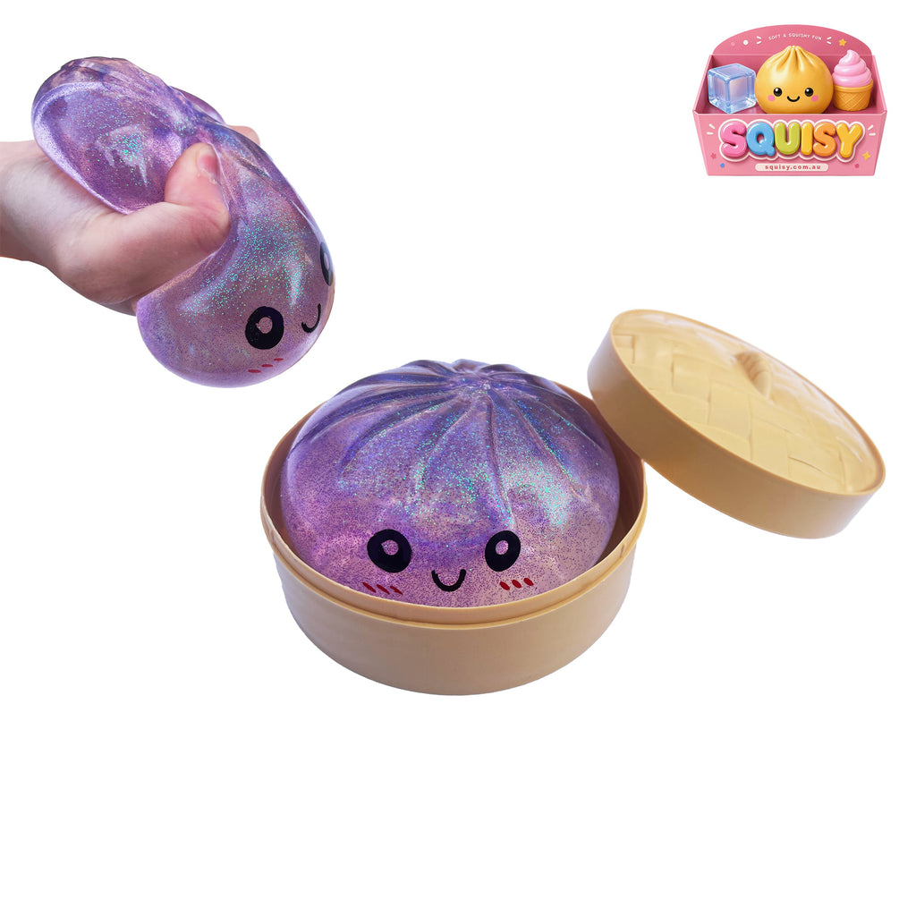 3 Pack Dumpling Squishy - Slow Rise + Rainbow+Shrimp Sensory Stress Relief Toy