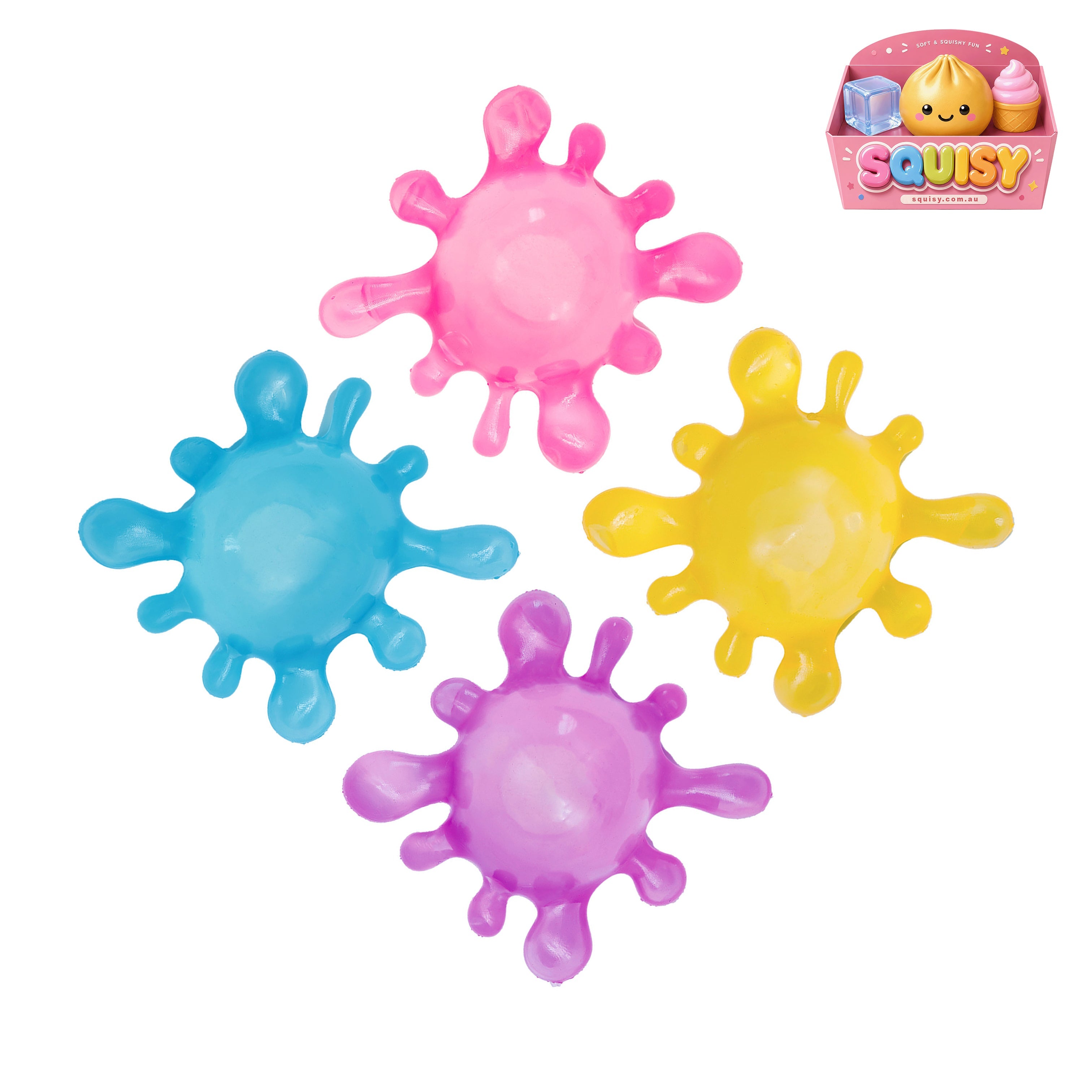 Squisy Splash Ball Sensory Stress Relief Toy - 1-PIECE BOX