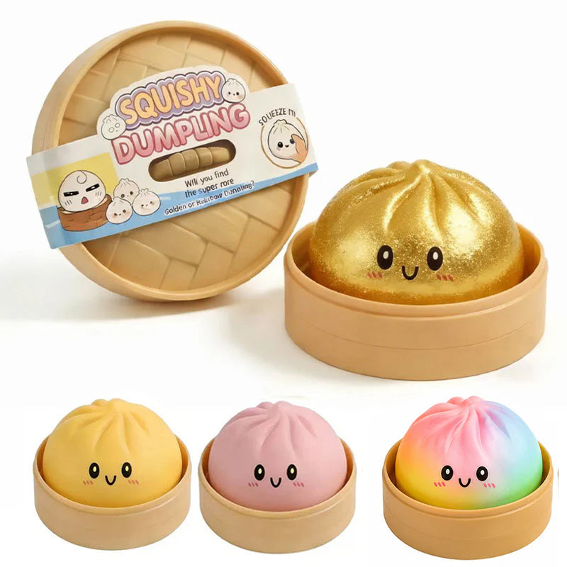 Gummy Bear & Dumpling Sensory Squishy Toy Value Bundle