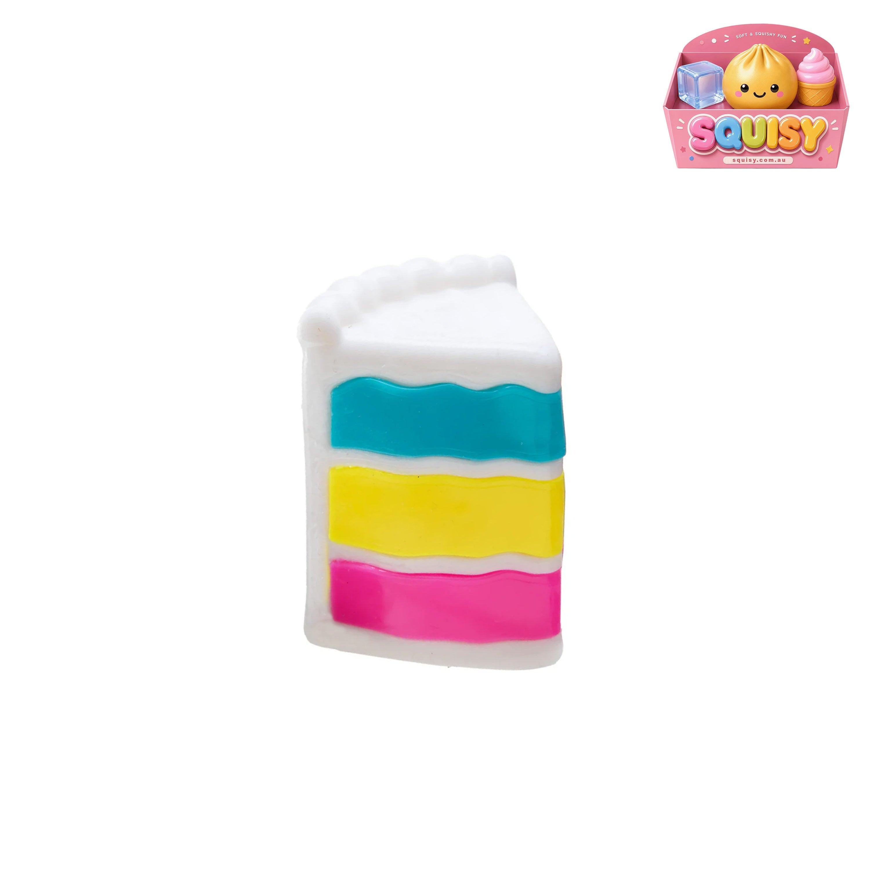 Cake Squishy Sensory Stress Relief Toy - 1-PIECE BOX