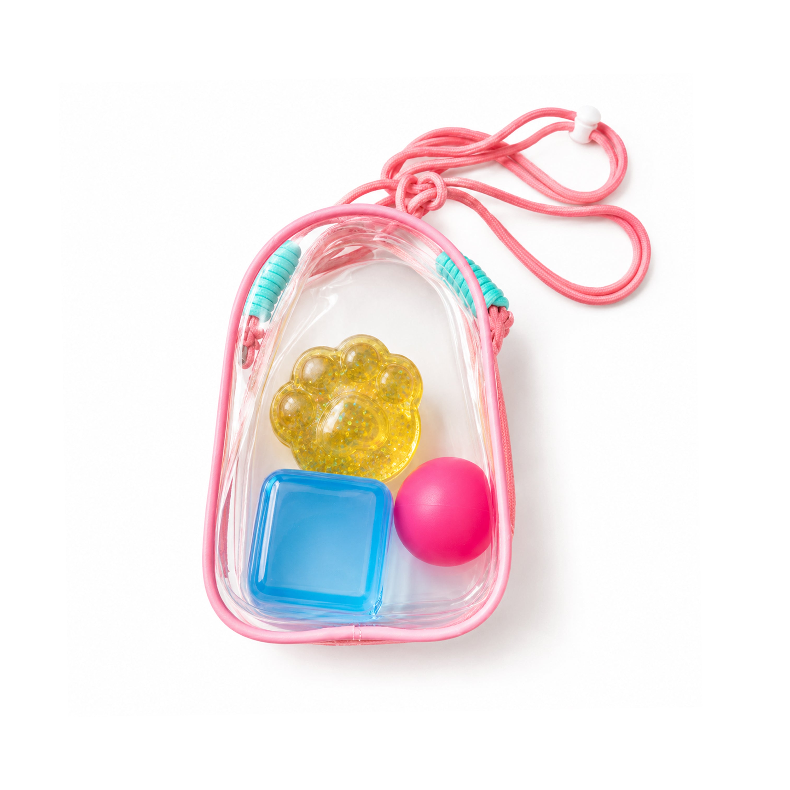 Squishy Charm Bag - 3 Squishies Inside + Charm Bag
